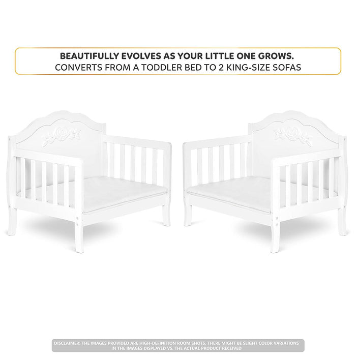 Rose Convertible Toddler Bed 3 in 1