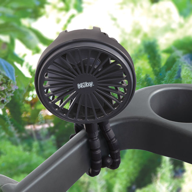 Nuby Stroller Fan with Flexible Tripod Black