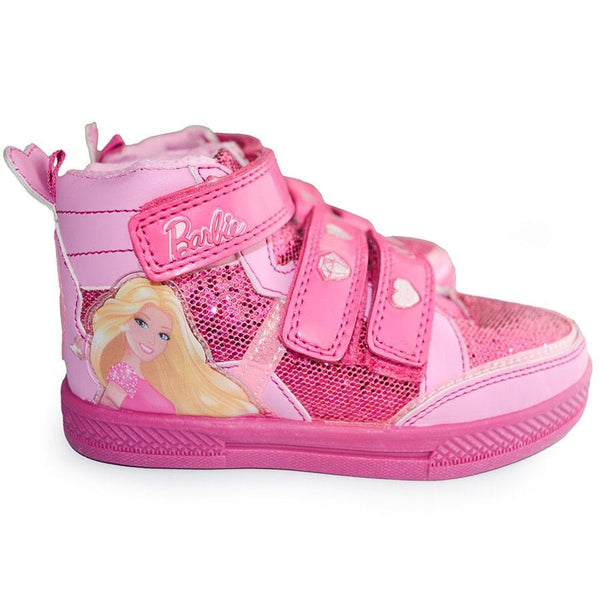 Kids Shoes Barbie Youth Girl Sports High Top Shoes