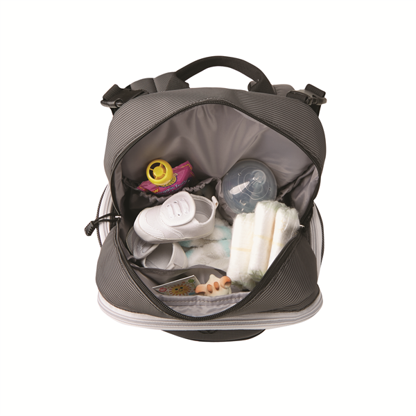 Jeep Adventurers Backpack Diaper Bag Grey/Black