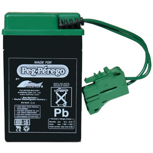 Peg Perego 6 Volt, 4 Amp Battery for Ride on Cars