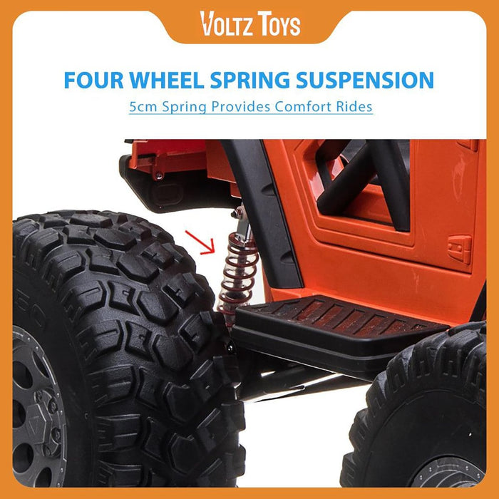 Voltz Toys Kids Off-Road Truck Lifted Jeep Double Seater 12V