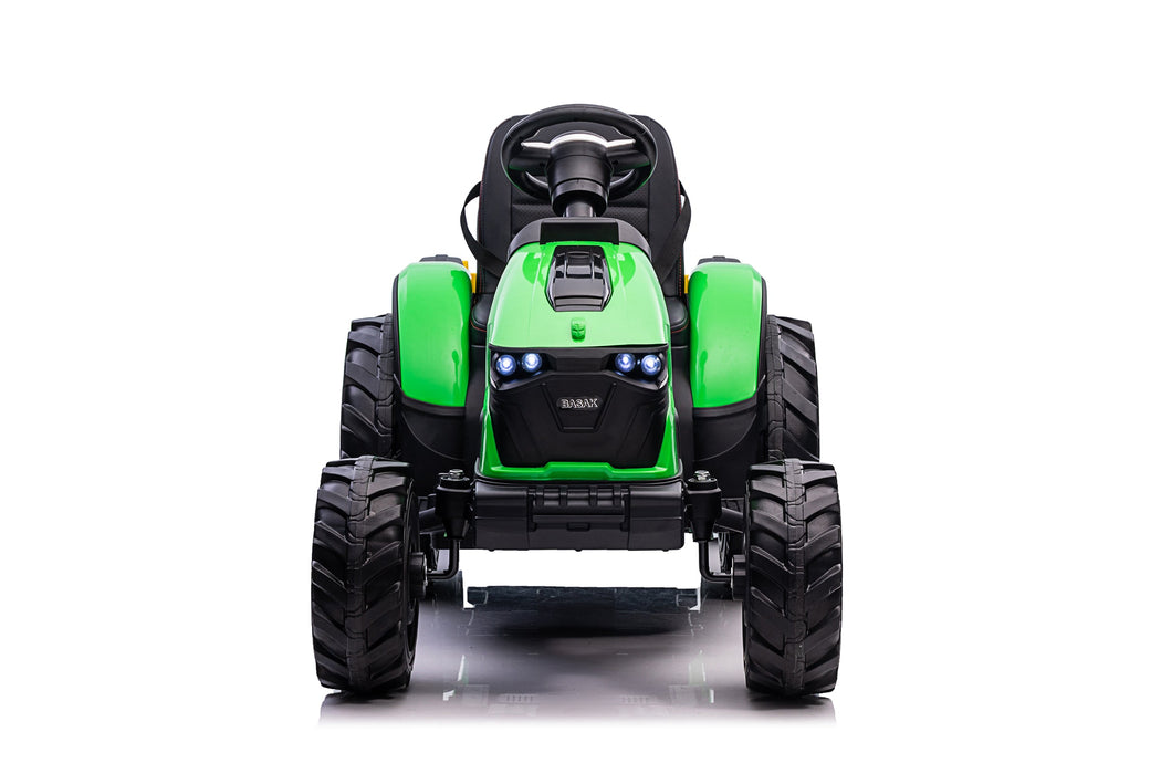Voltz Toys Véhicule agricole de tracteur de ferme réaliste avec remorque à benne basculante
