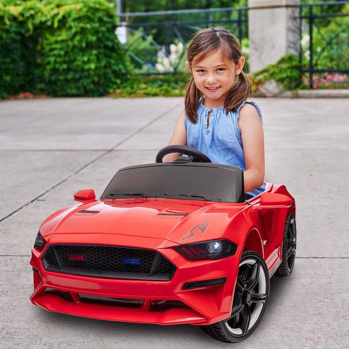 Voltz Toys 12V Voiture électrique pour enfant à siège unique avec portes ouvertes et lumières réalistes