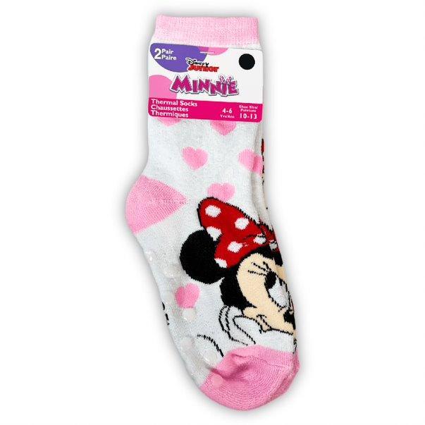 Jellifish Minnie Mouse Thermal Grip Socks - 2 Pack — Goldtex