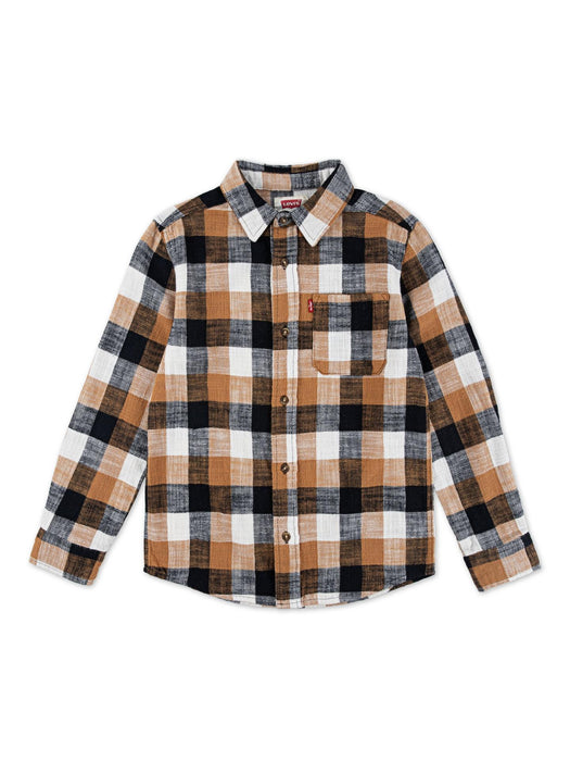 Chemise à carreaux en flanelle de coton Buffalo pour enfants Levi's | Tailles : S/P à XL/TG