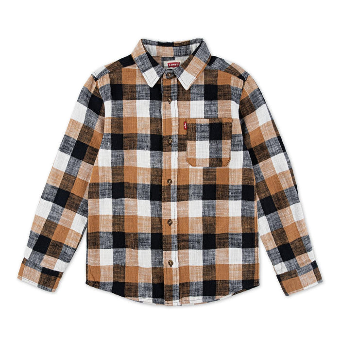 Levis Kids' Buffalo Cotton Flannel Checked Shirt Size | S/P to XL/TG