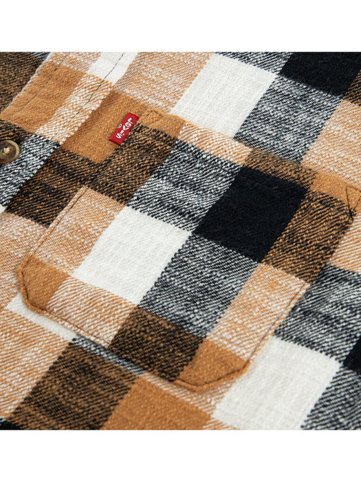 Chemise à carreaux en flanelle de coton Buffalo pour enfants Levi's | Tailles : S/P à XL/TG