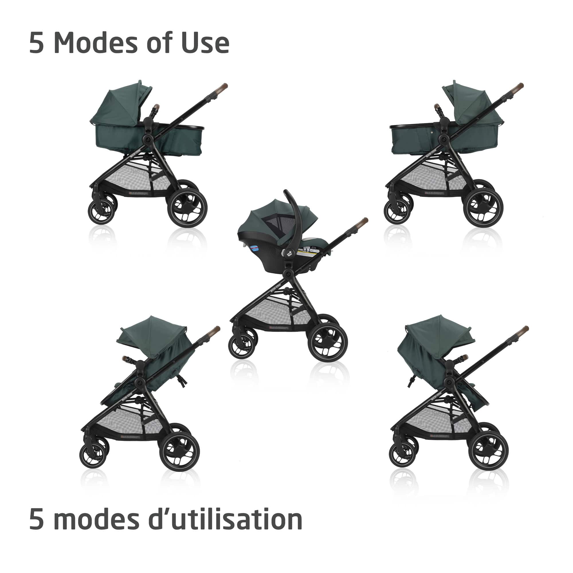 Maxi Cosi Zelia LUXE 5-in-1 Modular Travel System