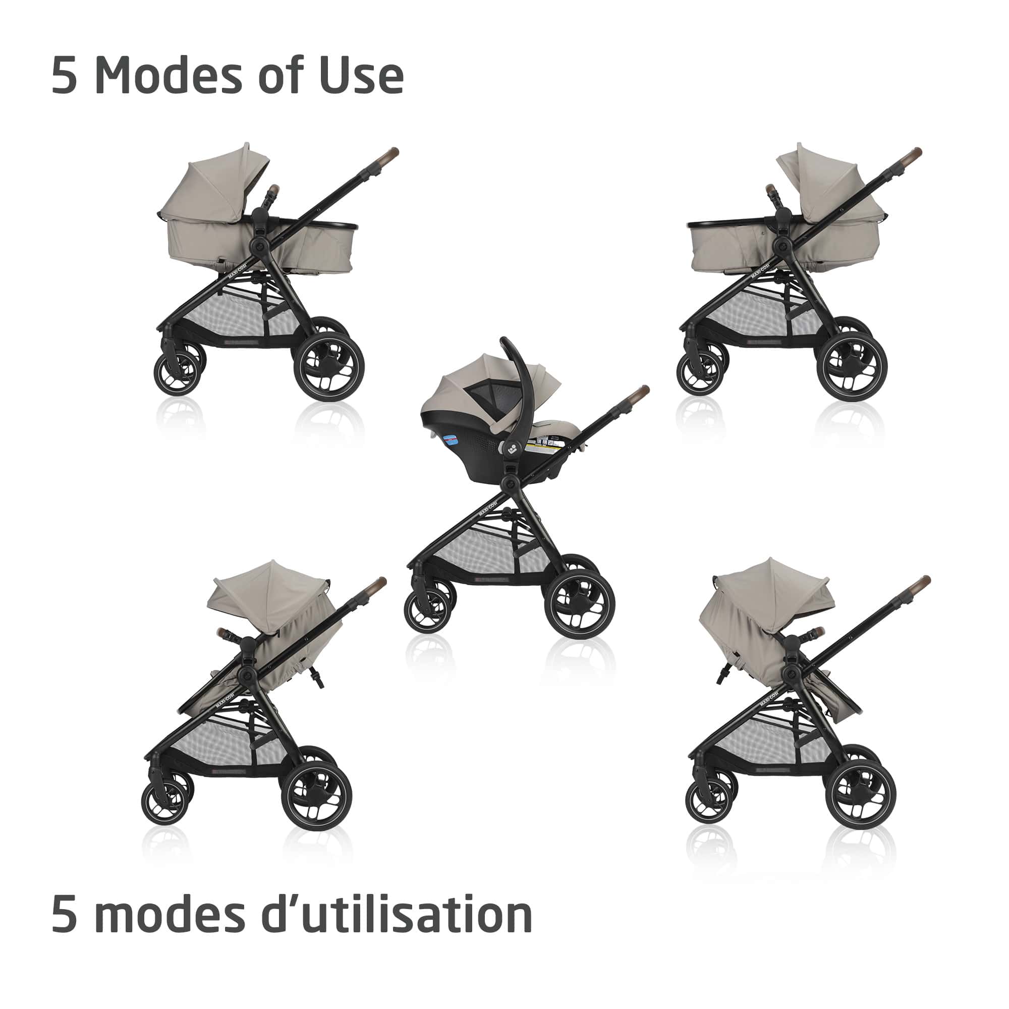 Maxi Cosi Zelia LUXE 5-in-1 Modular Travel System