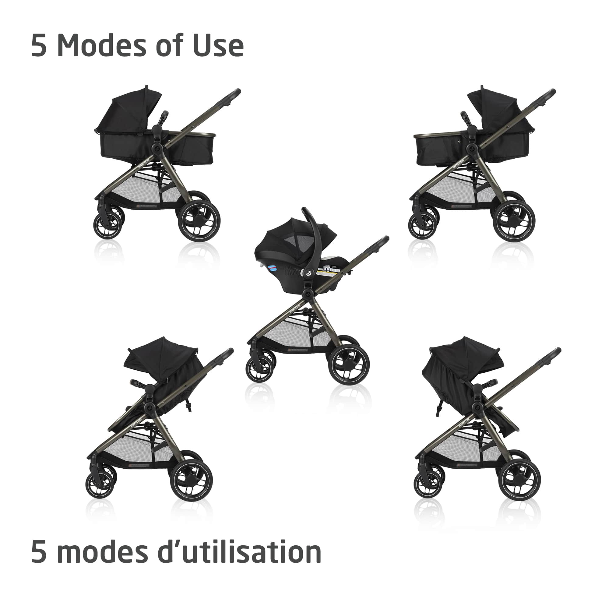 Maxi Cosi Zelia LUXE 5-in-1 Modular Travel System