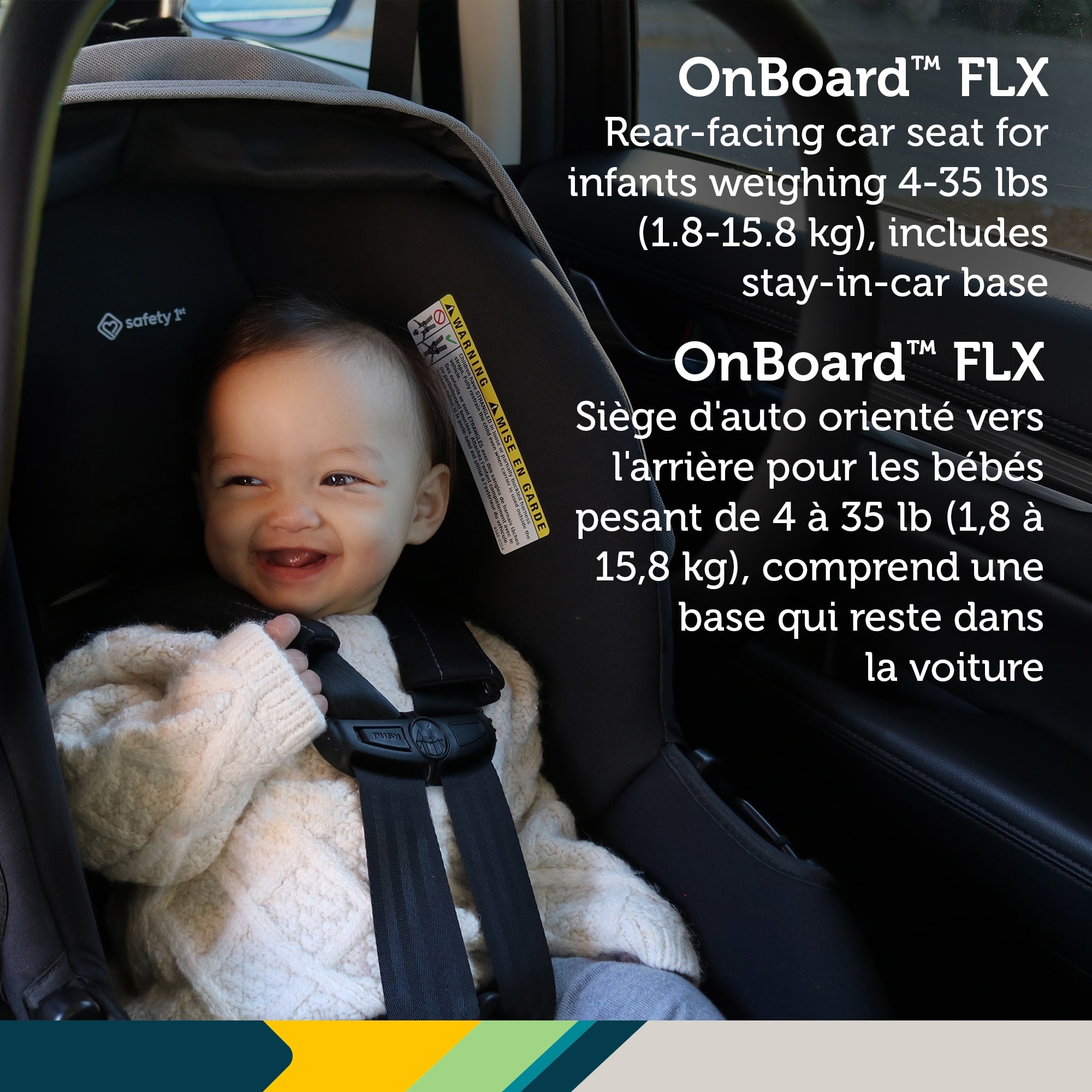 Système de voyage Raya de Safety 1st  avec siège auto pour bébé Onboard FLX