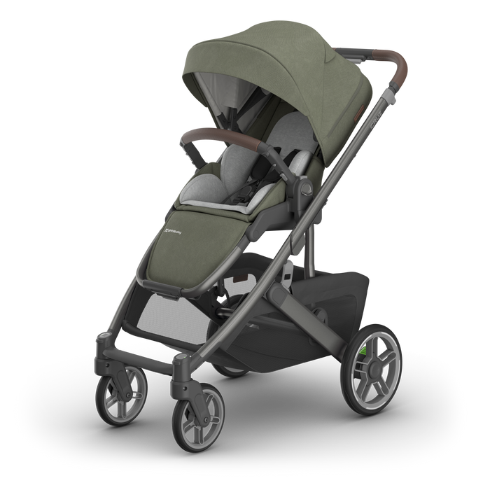 UPPAbaby Cruz V3 Full-Size Single Stroller – Newborn-Ready, Flat Recline, Magnetic Buckle