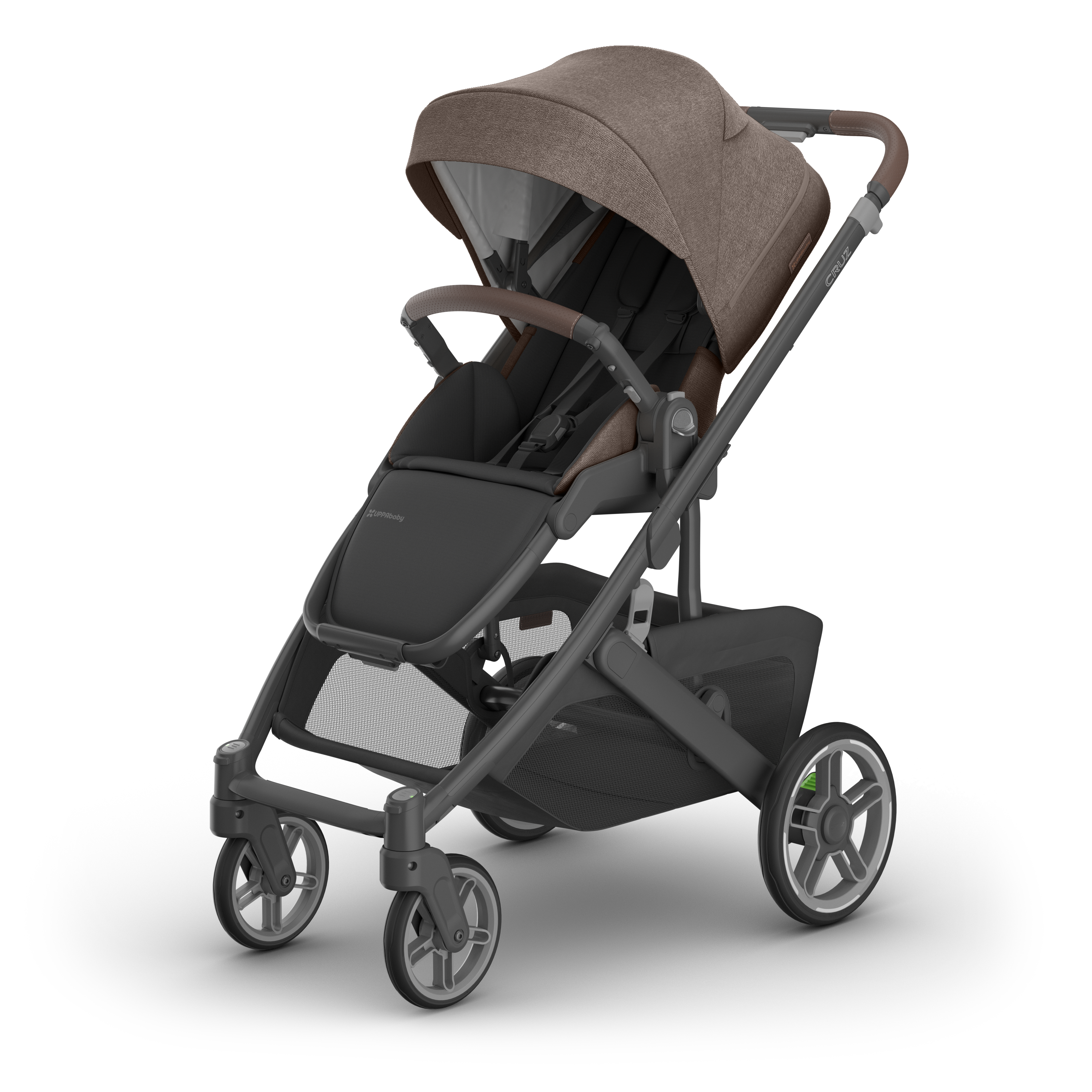 UPPAbaby Cruz V3 Full-Size Single Stroller – Newborn-Ready, Flat Recline, Magnetic Buckle