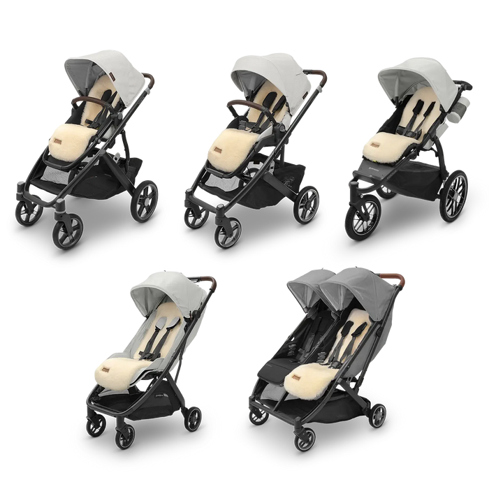 UPPAbaby Seat Liner Luxe- Natural- Shearling Wool
