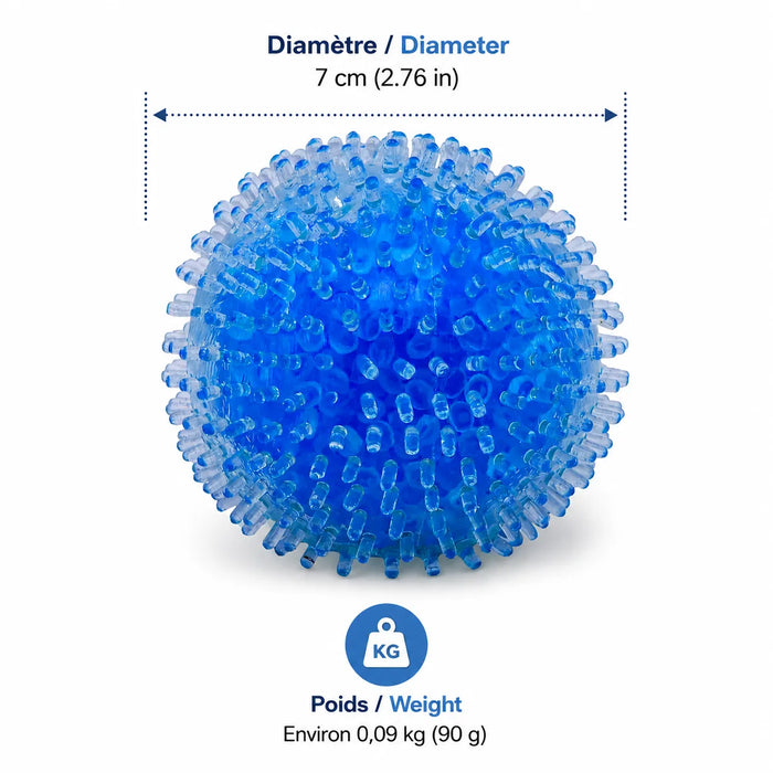 FDMT Balle Anti-Stress Atomique Bleue – Jouet Sensoriel Fidget