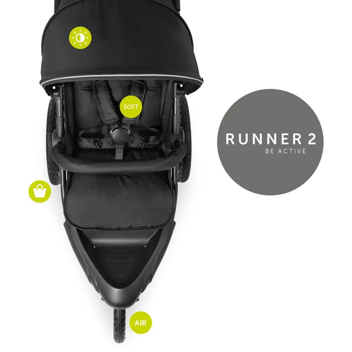 Hauck - Runner 2 Robust All-Terrain Baby Stroller