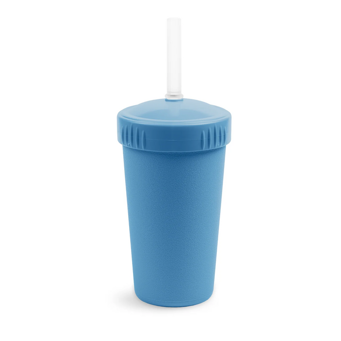 Re-Play Recycled Plastic Straw Cup with Lid & Straw