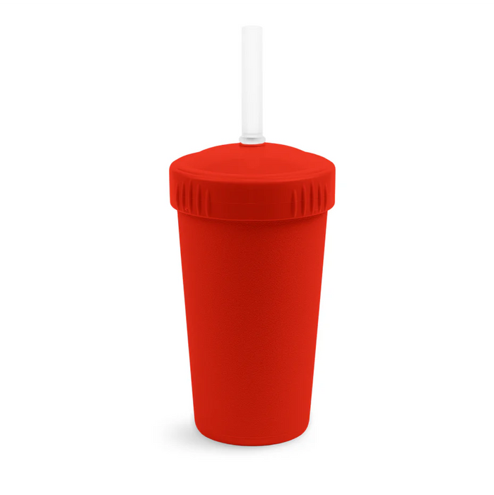 Re-Play Recycled Plastic Straw Cup with Lid & Straw