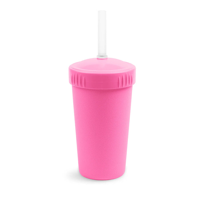 Re-Play Recycled Plastic Straw Cup with Lid & Straw
