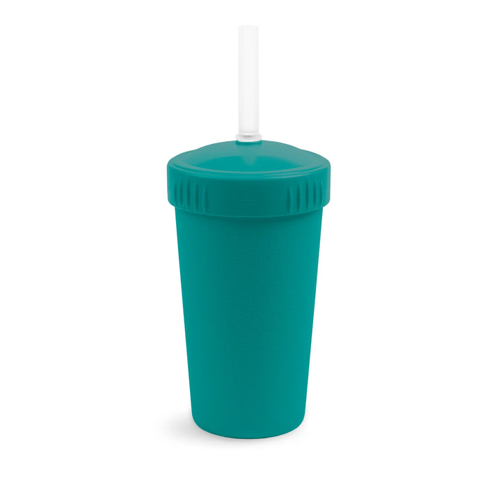 Re-Play Recycled Plastic Straw Cup with Lid & Straw