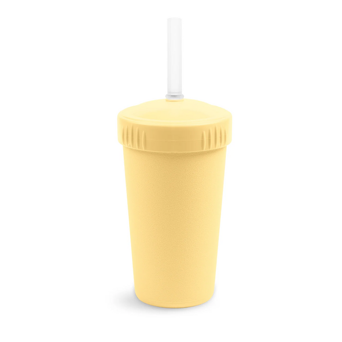 Re-Play Recycled Plastic Straw Cup with Lid & Straw