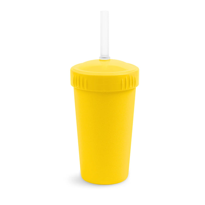 Re-Play Recycled Plastic Straw Cup with Lid & Straw