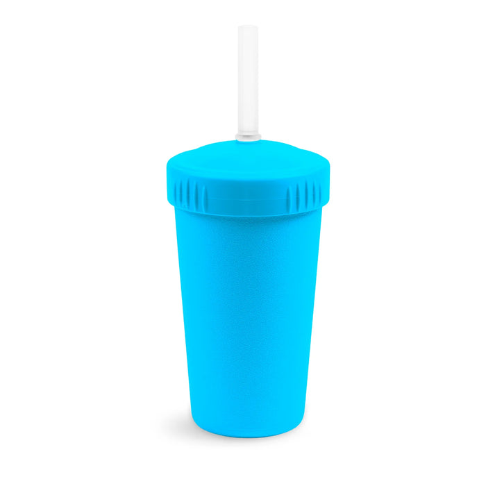 Re-Play Recycled Plastic Straw Cup with Lid & Straw