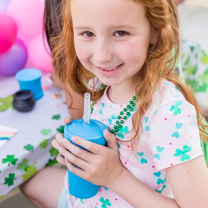 Re-Play Recycled Plastic Straw Cup with Lid & Straw