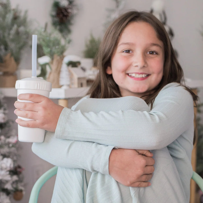 Re-Play Recycled Plastic Straw Cup with Lid & Straw