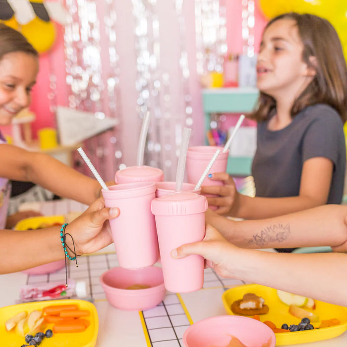 Re-Play Recycled Plastic Straw Cup with Lid & Straw