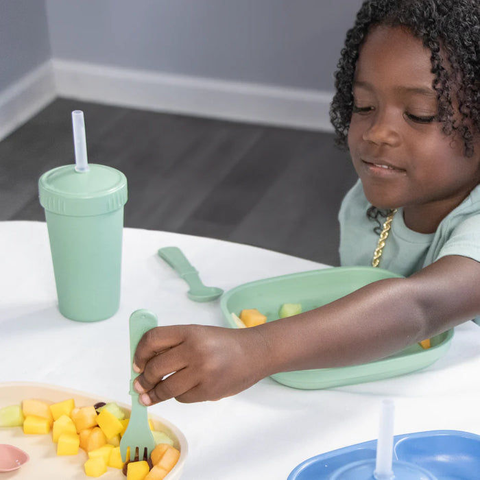 Re-Play Recycled Plastic Straw Cup with Lid & Straw