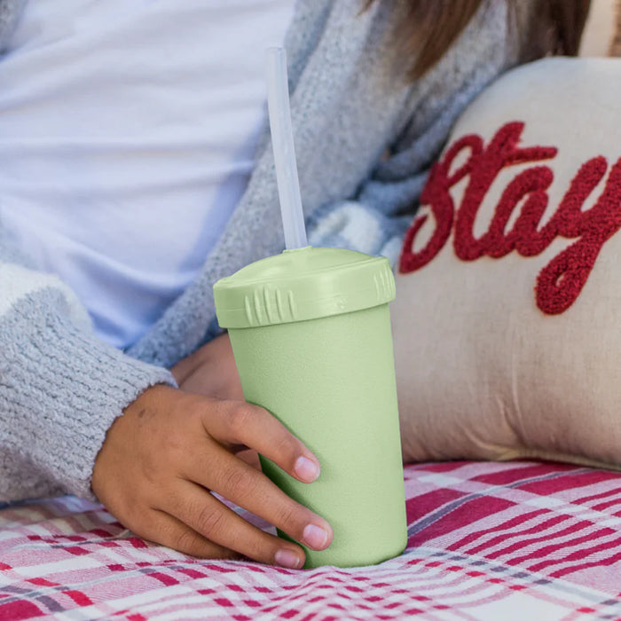 Re-Play Recycled Plastic Straw Cup with Lid & Straw