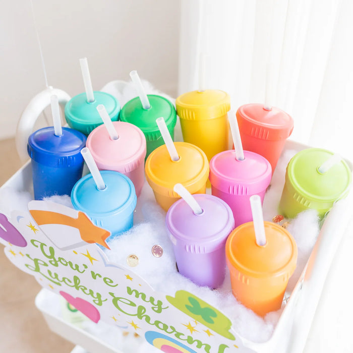 Re-Play Recycled Plastic Straw Cup with Lid & Straw