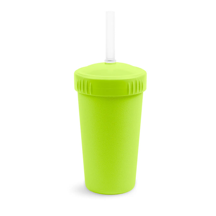 Re-Play Recycled Plastic Straw Cup with Lid & Straw