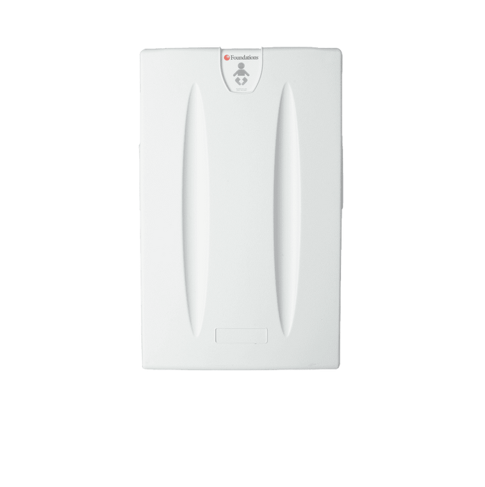 Foundations Vertical Surface-Mount Baby Changing Station – Light Gray