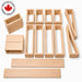 Solid wooden construction block set - Made and crafted in Canada
