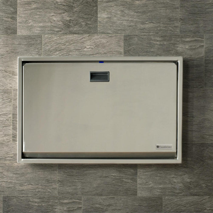Goldtex® Premier Stainless Horizontal Baby Changing Station – Surface Mount