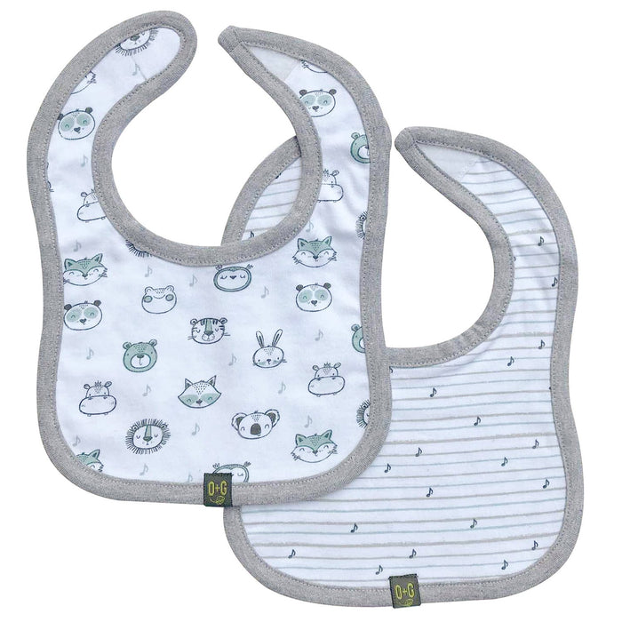 Onyx & Green Organic Baby Bib Set - 2 Pack