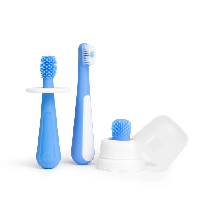 Ensemble de brosses à dents pour bébé et tout-petits 3 étapes UBBI