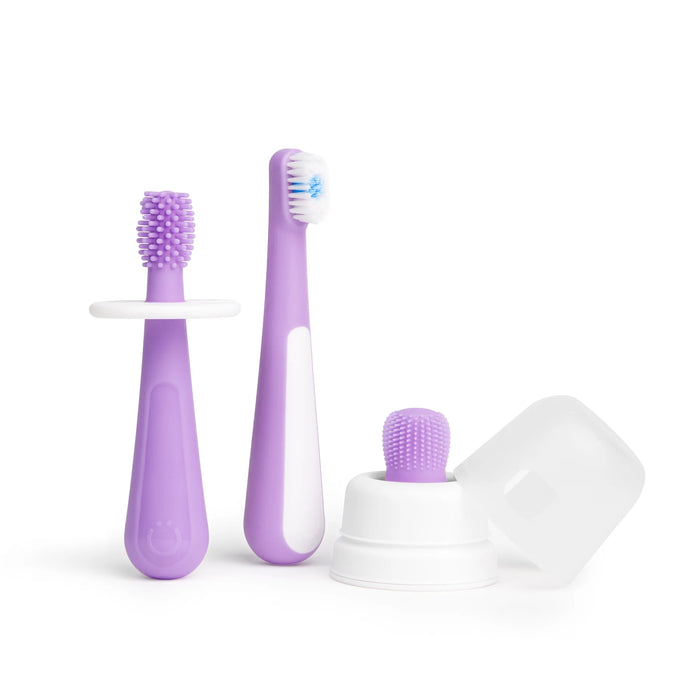 Ensemble de brosses à dents pour bébé et tout-petits 3 étapes UBBI