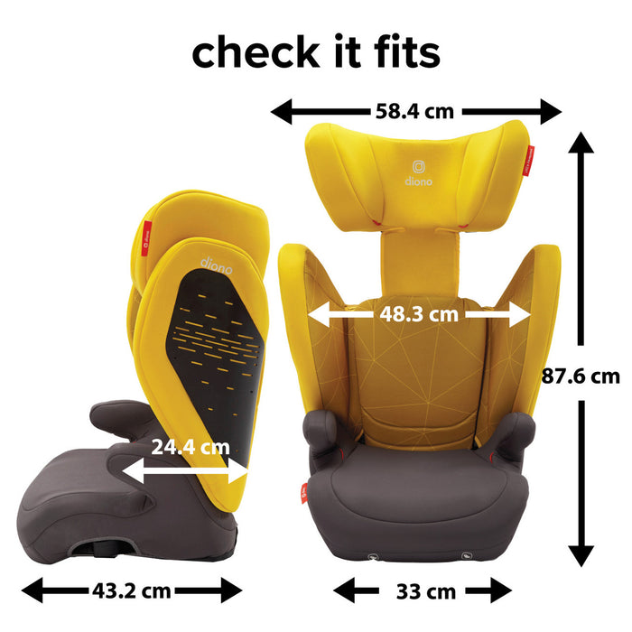 Siège d'appoint à dossier haut 2 en 1 Monterey® 4DXT