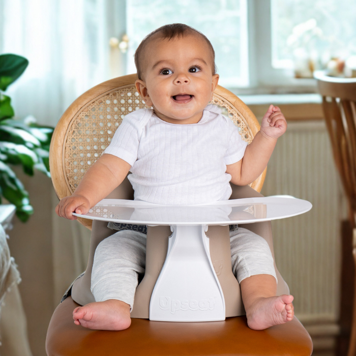 Siège rehausseur et plancher pour bébé Upseat avec tablette