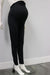 Courage Legging Black maternity leggings displayed on a mannequin against a white wall.