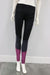 Balance Legging Black-Raisin colorblock leggings displayed on mannequin against a plain wall.