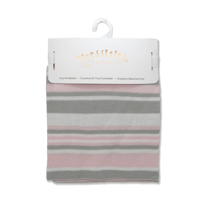 Necessities By Tendertyme Striped Knit Blanket