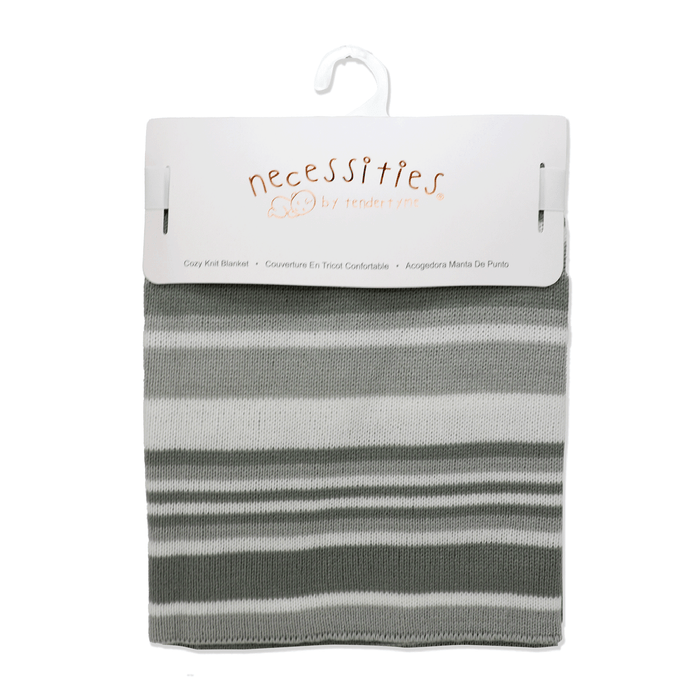 Necessities By Tendertyme Striped Knit Blanket
