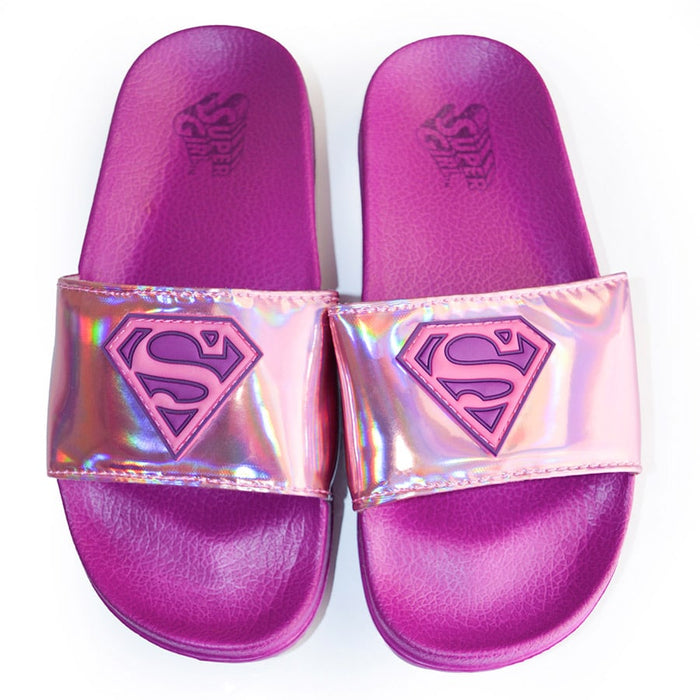 Kids Shoes Super-Girl Youth Girls Slip-on Sandals