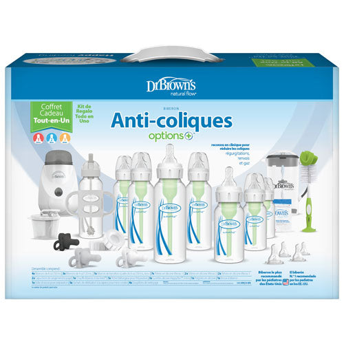 Coffret cadeau tout-en-un Dr. Brown's Natural Flow Anti-Coliques - Transparent