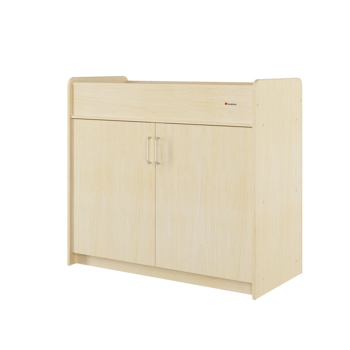 Foundations SafeSwing Changing Table – Natural finish wooden changing table